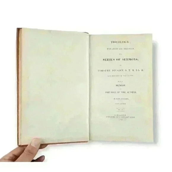Theology Explained & Defended Vols 2, 3 & 4 by Timothy Dwight Leather, 1839 Yale - Picture 7 of 12
